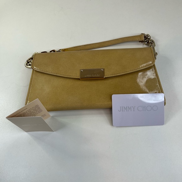 Jimmy Choo Beige Patent Leather Purse w/Authenticity Card - Picture 5 of 16